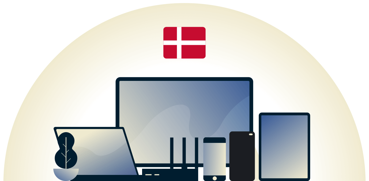 Ihr D&auml;nemark-VPN sch&uuml;tzt eine Vielzahl von Ger&auml;ten.